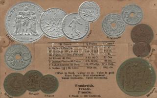 French coins, numismatics (pinhole)