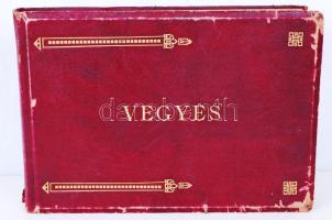 cca 1900 Fotóalbum (valószínűleg árubemutató) régi porcelánokat ábrázoló 59 fényképpel. (Frankental,...