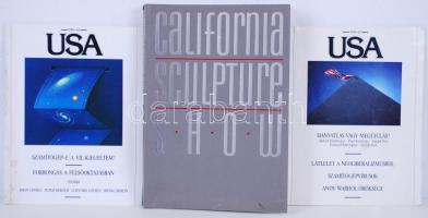 California sculpture show( angol, francia, spanyol, német)+ USA című folyóirat 1989.65. és 1990.67.sz.