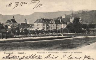 Brassó promenade, secondary school