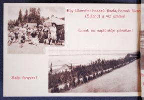 cca 1905 Balatonvilágos (Klárafürdő) 9 fényképet és egy képeslapot tartalmazó füzet