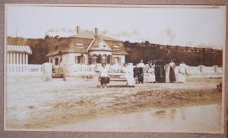 cca 1905 Balatonvilágos (Klárafürdő) 9 fényképet és egy képeslapot tartalmazó füzet