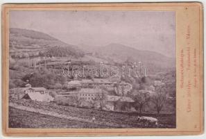 cca 1890 Selmecbánya - Vihnyefürdő látképe keményhátú foto / Banská Štiavnica photo 17x11 cm