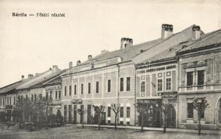 Bártfa main square, shops