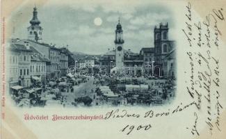 1899 Besztercebánya market place