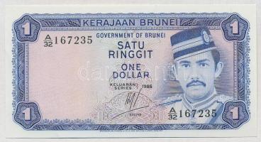 Brunei 1986. 1R T:I- Brunei 1986. 1 Ringgit C:AU