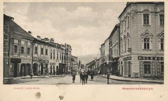 Besztercebánya Kossuth street, the shop of Árpád Holesch