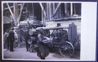 cca 1930 Album 69 érdekes fotólappal egy budapesti bérház építéséről