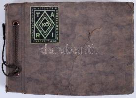 cca 1930 Album 69 érdekes fotólappal egy budapesti bérház építéséről