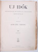 1895 Herczeg Ferenc. Új idők. Hetilap I. évfolyam II. félév. Kissé viseltes aranyozott egészvászon k...