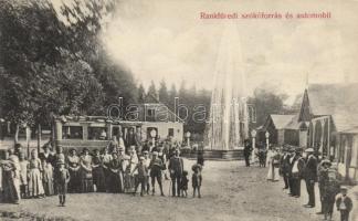 Ránkfüred fountain, horse railway