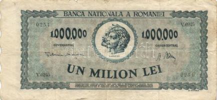 Románia 1947. 1.000.000L + 1948. 1000L T:III
Romania 1947. 1.000.000 Lei + 1948. 1000 Lei C:F