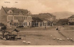 Ipolyság main square, Hotel Lengyel (EK)