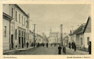 Királyhelmec main street, bank (small tear)