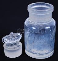 cca 1900 The Crown Parfumery Company London, parfümös üvegcse / 
Parfume bottle, 10cm