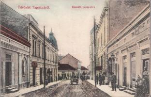 Tapolca Kossuth Lajos utca, Steiner Ferenc és Egczy A. üzletei (fa)