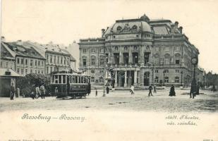 Pozsony theatre, tram