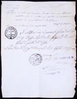 1819 Olasz nyelvű erkölcsi bizonyítvány / Certification of honesty in Italian