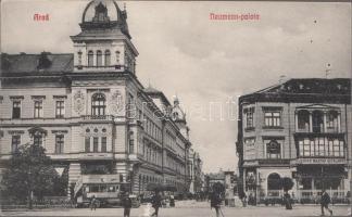 Arad Palace Neumann, the First Hungarian Genearal Insurance, autobus (cut)