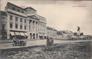 Arad József street, Csanádi Economic Savings Bank, automobiles (EK)