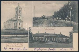 Bocsár church, railway station, Baich palace