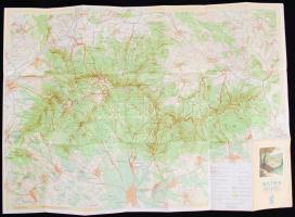 1957-1963 4db túristatérkép: Cserhát, Mátra, Mecsek, Pilis