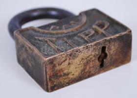 Tipp régi réz lakat / 
Vitnage brass lock