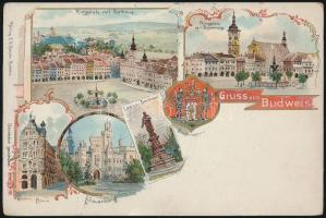 1899 Ceske Budejovice, Budweis litho (small tear)