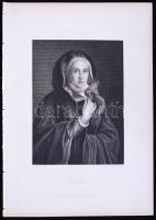 1864 Elisabeth. Acélmetszet, Goethe-Galerie, Leipzig, 28,5x20cm