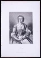 1864 Maria. Acélmetszet, Goethe-Galerie, Leipzig, 28,5x20cm