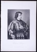 1864 Franz von Sickingen. Acélmetszet, Goethe-Galerie, Leipzig, 28,5x20cm