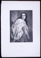 1864 Adelheid. Acélmetszet, Goethe-Galerie, Leipzig, 28,5x20cm