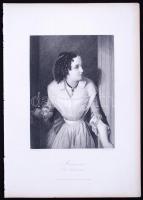 1864 Marianne (Die Geschwister). Acélmetszet, Goethe-Galerie, Leipzig, 28,5x20cm