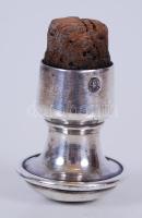 cca 1930 Berndorfi ezüstözött alpakka bordugó /  Berndorf silver plated alpacca cork bottle stopper, 4,5cm