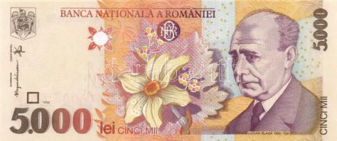 Románia 1998. 1000L + 5000L T:I Romania 1998. 1000 Lei + 5000 Lei C:Unc