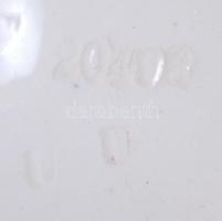 cca 1890 Kézzel festett, aranyozott, áttört díszítésű, majolika kínáló / 
Hand painted gold plated m...