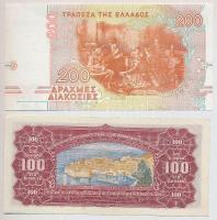 Görögország 1996. 200Dr T:I + Jugoszlávia 1955. 100D T:I- fo.
Greece 1996. 200 Drachmai C:Unc + Yugo...