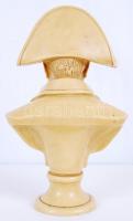 cca 1930 Napoleon-büszt, alabástrom / 
Napoleon bust, alabaster, 26cm