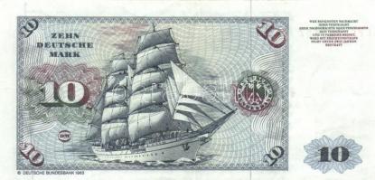 NSZK 1980. 10M T:III
GFR 1980. 10 Mark C:F