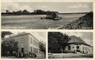 Vágkirályfa Vág riverside, school, cooperative