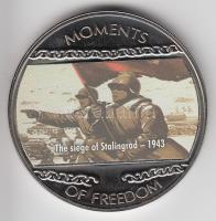 Libéria 2004. 10$ "Szabadság pillanatai-A sztálingrádi csata 1943." multicolor T:PP Liberia 2004. 10 Dollars "Moments of Freedom-The siege of Stalingrad 1943." multicolor C:PP