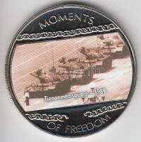 Libéria 2004. 10$ "Szabadság pillanatai-Tienanmen tér 1989." multicolor T:PP Liberia 2004. 10 Dollars "Moments of Freedom-Tienanmen square 1989." multicolor C:PP