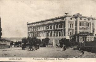 Constantinople Taksim square, German Embassy (fl)