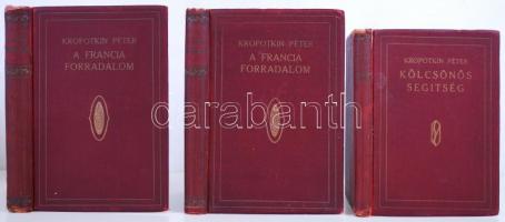 Kropotkin Péter könyv tétel: Kölcsönös segítség mint természettörvény. Budapest 1924. Népszava.
Fran...