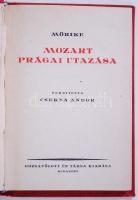 Mörike: Mozart prágai utazása. Bp., én. Rózsavölgyi. Aranyozott egészvászon kötésben