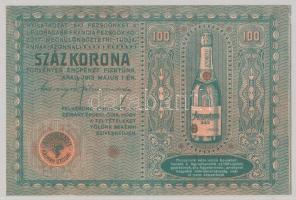 1913. május 1. 100 Korona értékű "Andrényi - Kálmán utódai" nyeremény szelvény pezsgőkóstolási verseny céljából T:I (jobb szélén apró papírhiány)