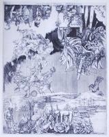 Rékassy Csaba (1937-1989): 18 rézmetszet. Ofszet nyomatok mappa kísérő tanulmánnyal 30x42 cm