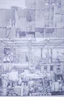 Rékassy Csaba (1937-1989): 18 rézmetszet. Ofszet nyomatok mappa kísérő tanulmánnyal 30x42 cm