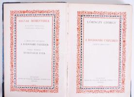 Lőrinczy György: A boldogság császárja - Fantazmagória. Bp., 1927 Singer és Wolfner. Aranyozott félbőr kötésben