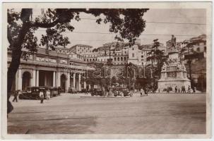 1933 A Ferencváros labdarúgó csapatának tagjai által aláírt képeslap Genovából (Lyka, Lázár, Székely...